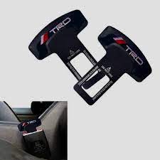 1 Pair TRD logo Universal Vehicle Mounted Seat Belt clip PAIR TRD logo car accesories